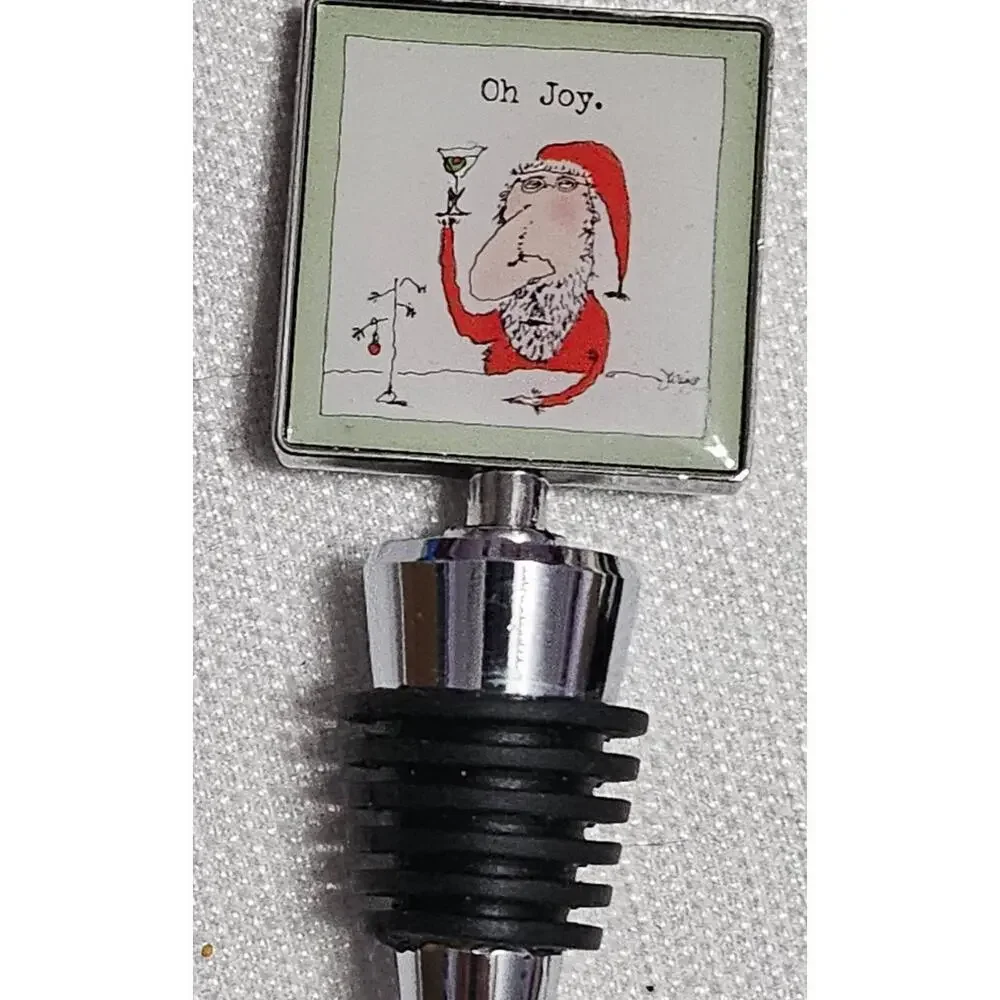 Murray Square Top Holliday‎ Graphic Designs Wine Bottle Stoppers Metal Pop Art